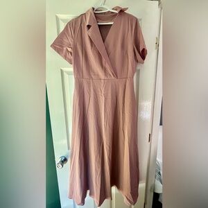SHEIN Blush Midi Dress